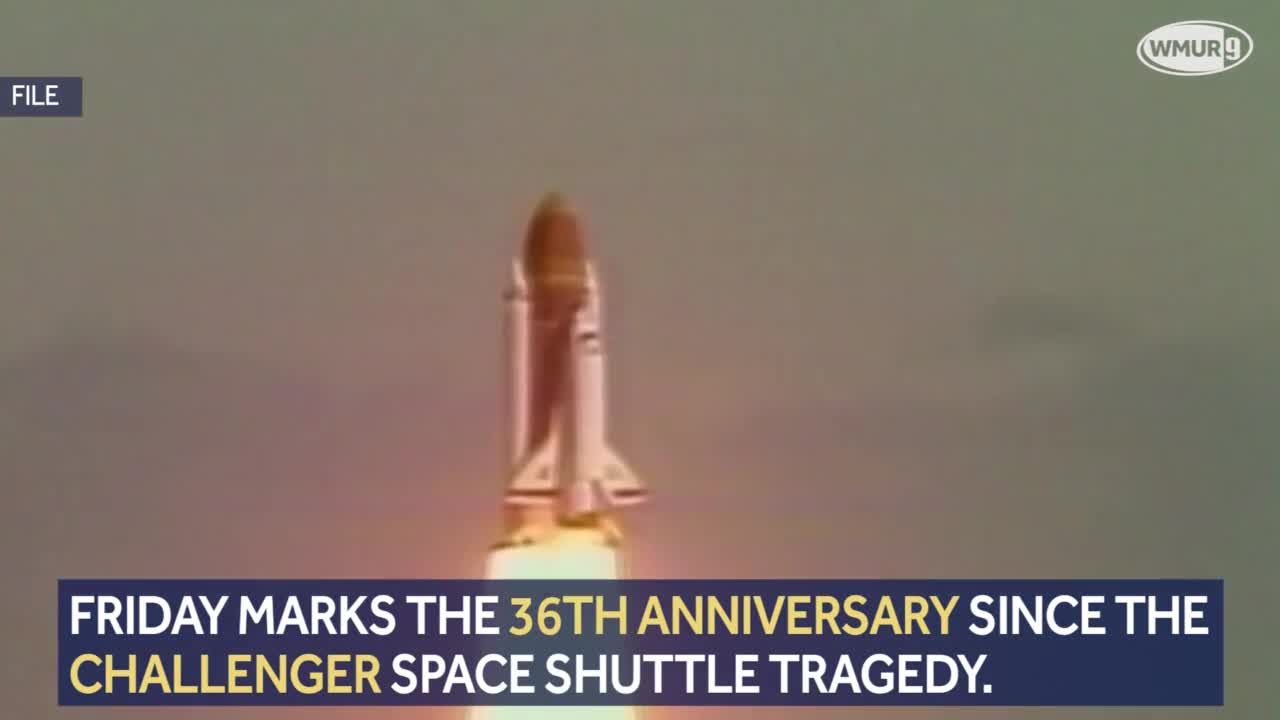 teacher with space shuttle accident