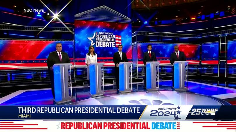 Five Republican presidential candidates take the stage tonight on NBC – NBC  6 South Florida