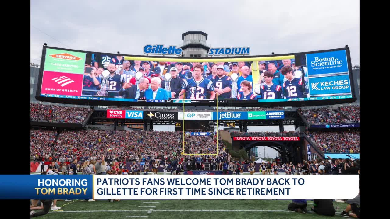 Patriots honor Tom Brady: Watch ceremony as QB heads to team Hall of Fame