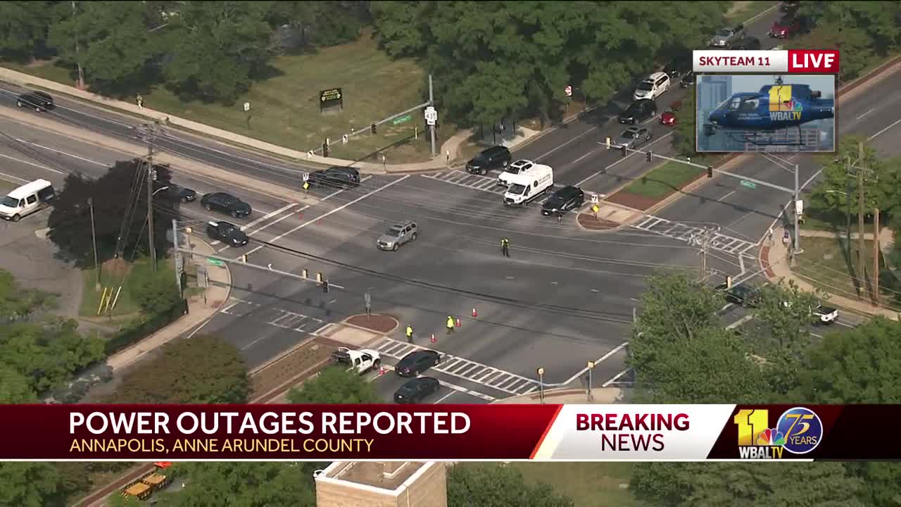 Large power outage reported in Annapolis