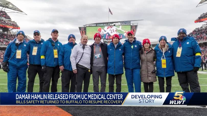 Damar Hamlin returns to Highmark Stadium for Bills-Bengals playoff game