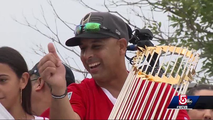 Alex Cora arrives in Puerto Rico as fans celebrate Red Sox win
