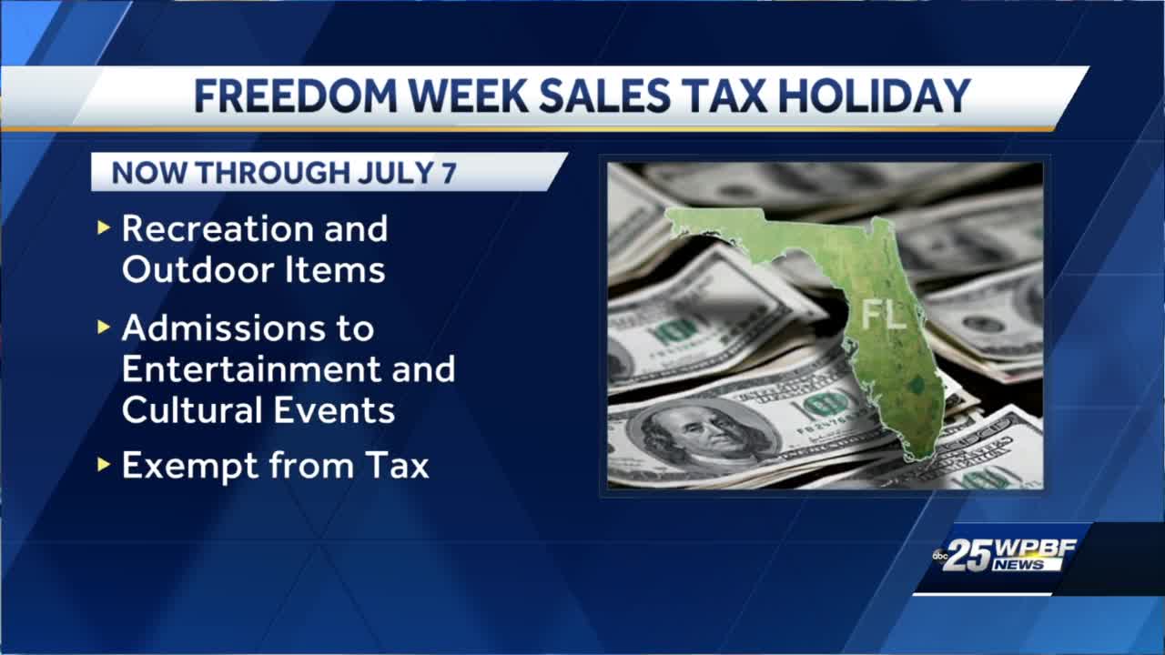 Florida 'Freedom Week' What items, activities get tax breaks Flipboard