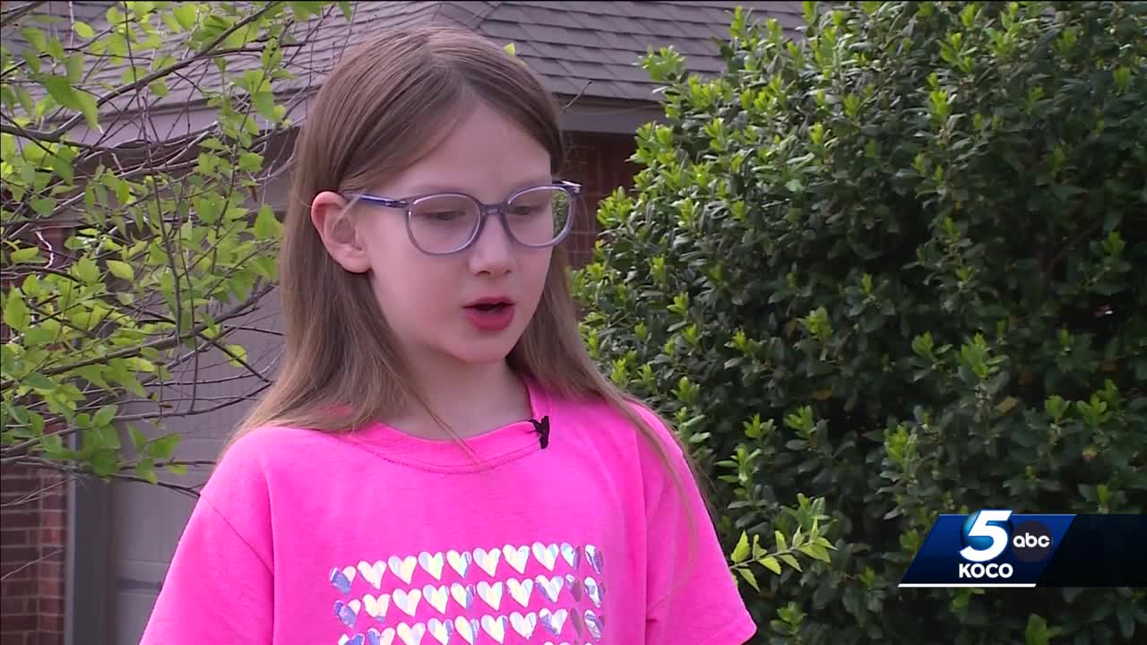 Oklahoma girl credited with quick thinking during house fire