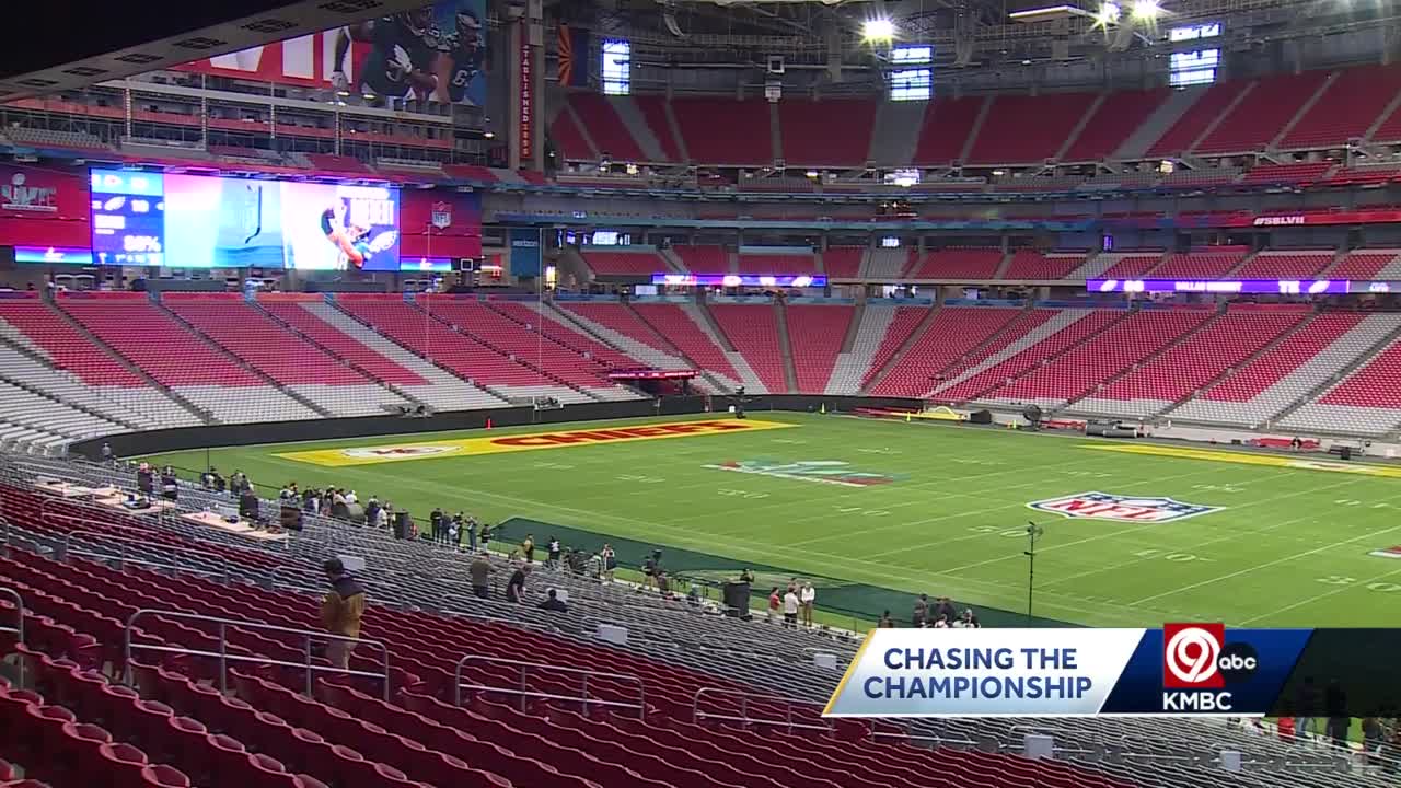 Super Bowl grounds crew accidentally painted both end zones for