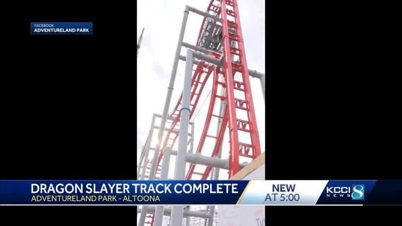 Adventureland Says Track Complete For Newest Roller Coaster