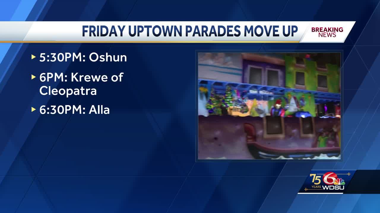 New Orleans Mardi Gras parade changes announced for Friday