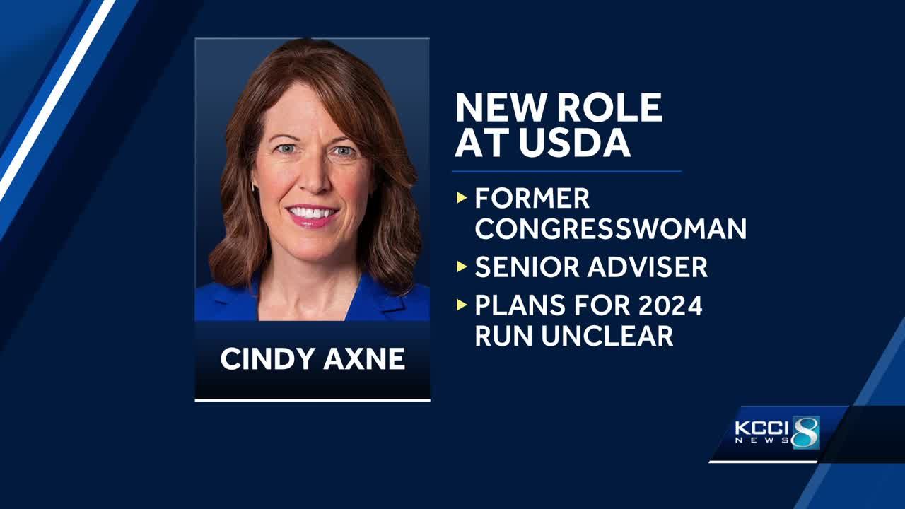 Former Iowa congresswoman Cindy Axne has a new job