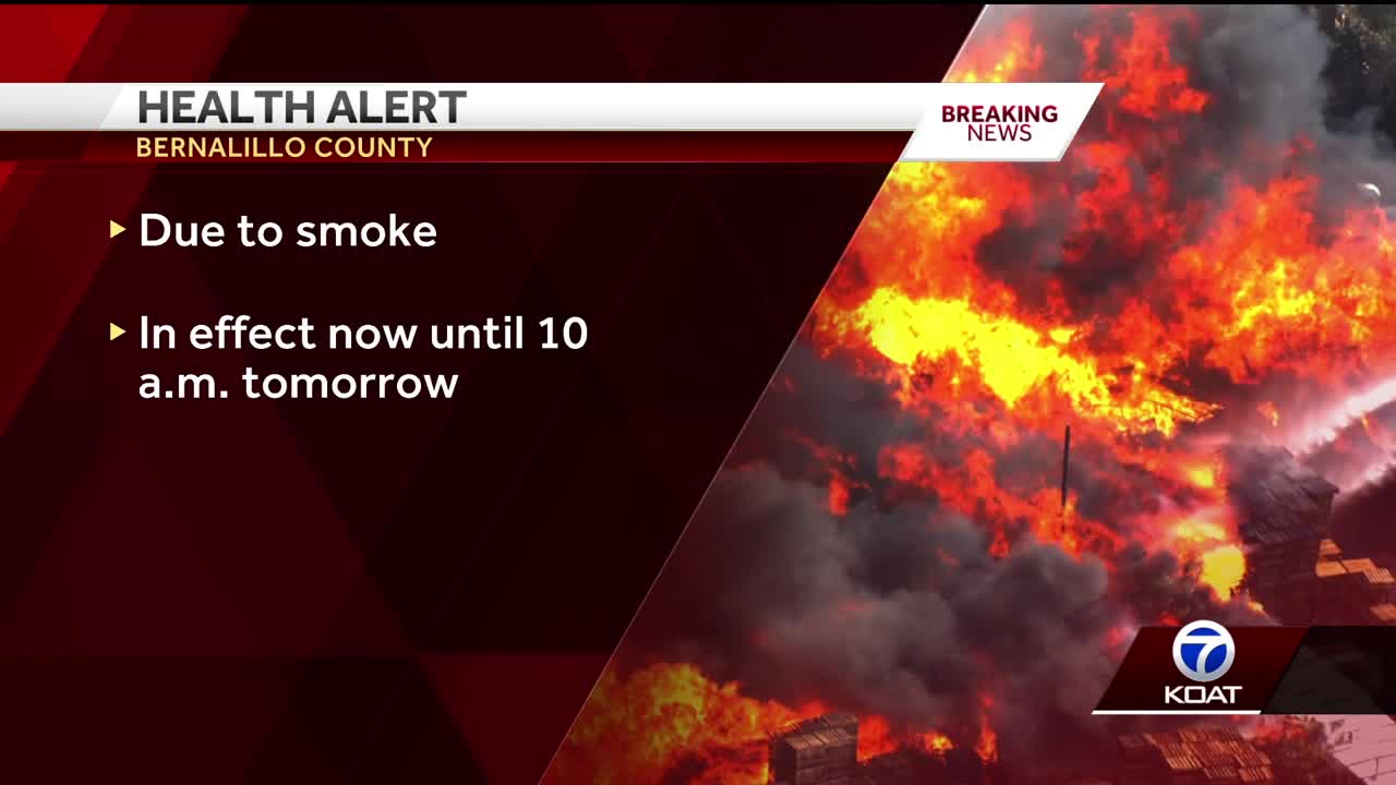 Health alert issued for Bernalillo County due to smoke