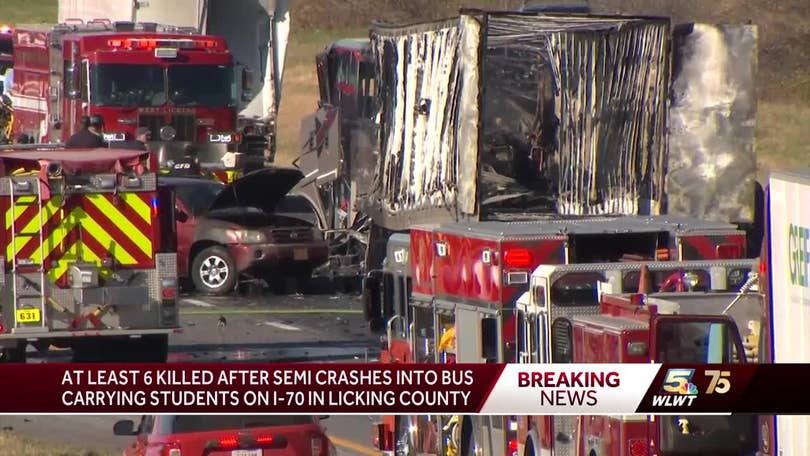 At least 6 dead in eastern Ohio crash involving a bus carrying students