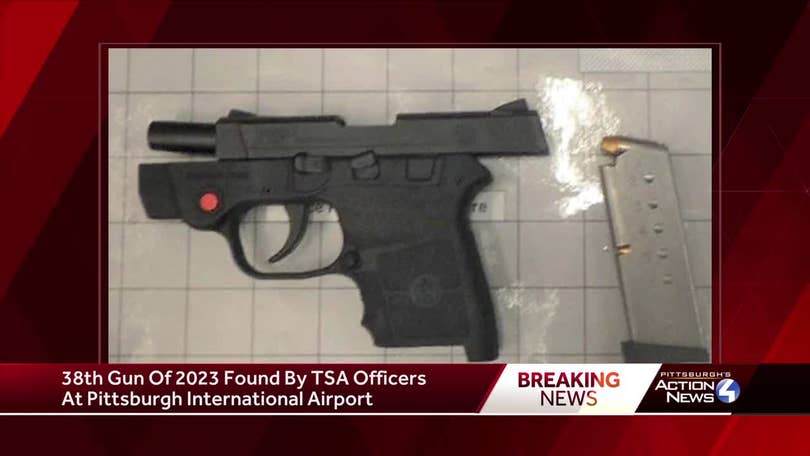 TSA has found 33 guns at PIT airport checkpoint in 2023; on pace