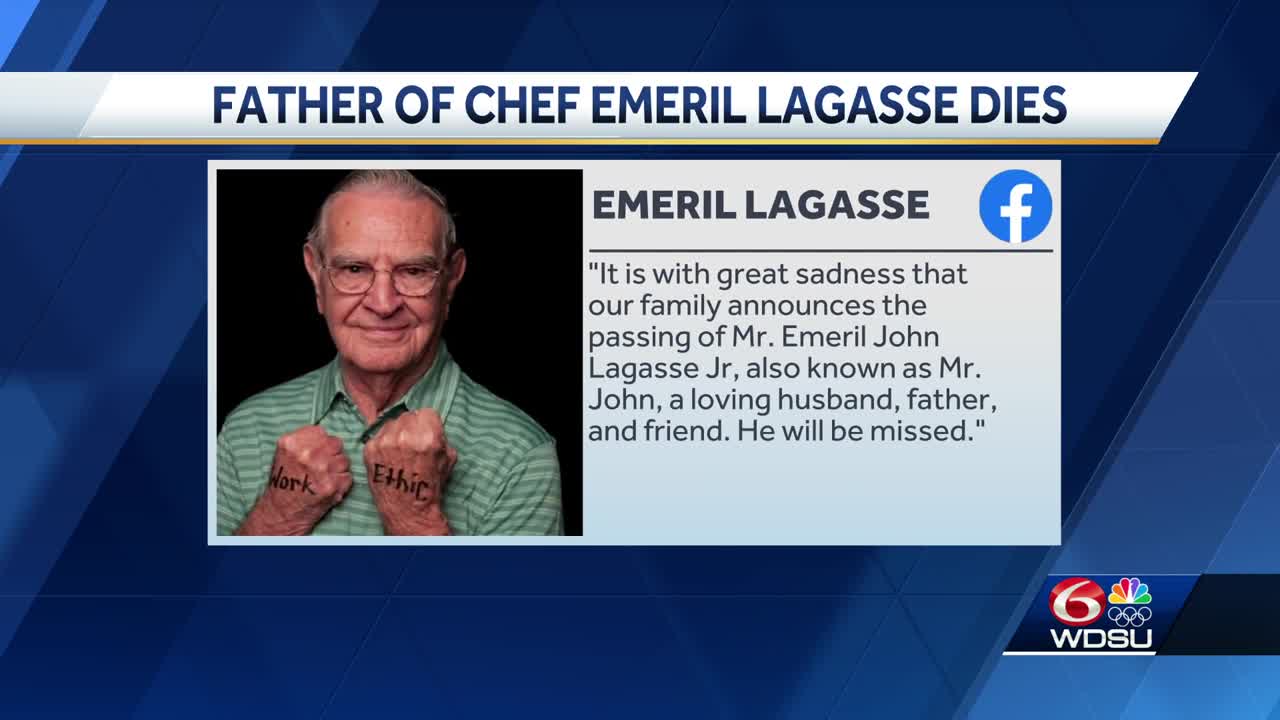 Chef Emeril Lagasse's father dies at 95