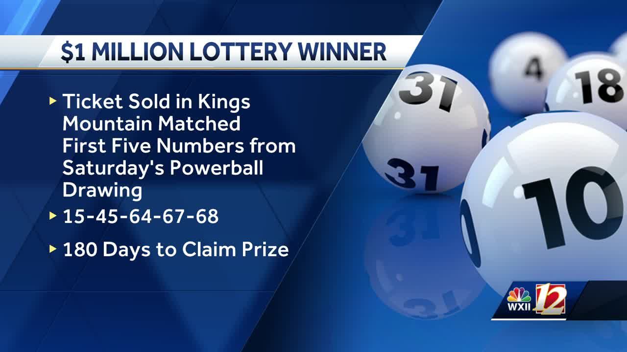 North Carolina Powerball $1 million winning ticket yet to be claimed