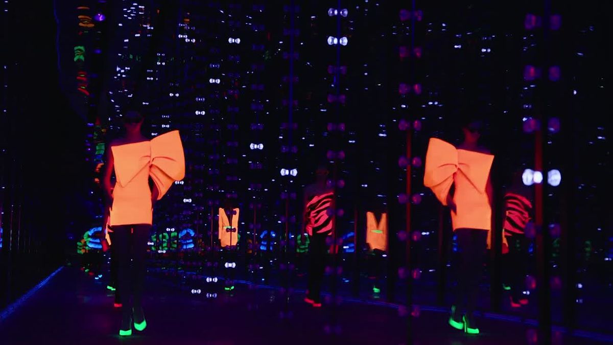 preview for YSL's neon show comes to life