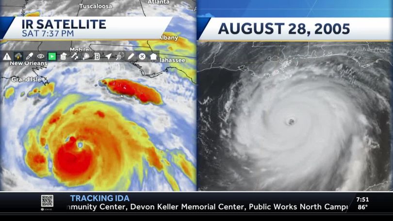 Video from inside the eye of Hurricane Ida: Beautiful, terrifying