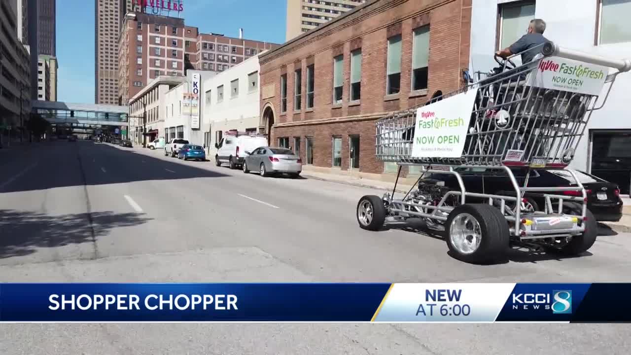 Des Moines Shopping >> Giant Shopping Cart Toured Dsm Delivering Groceries Des Moines Shopping >> Giant Shopping Cart Toured Dsm Delivering Groceries