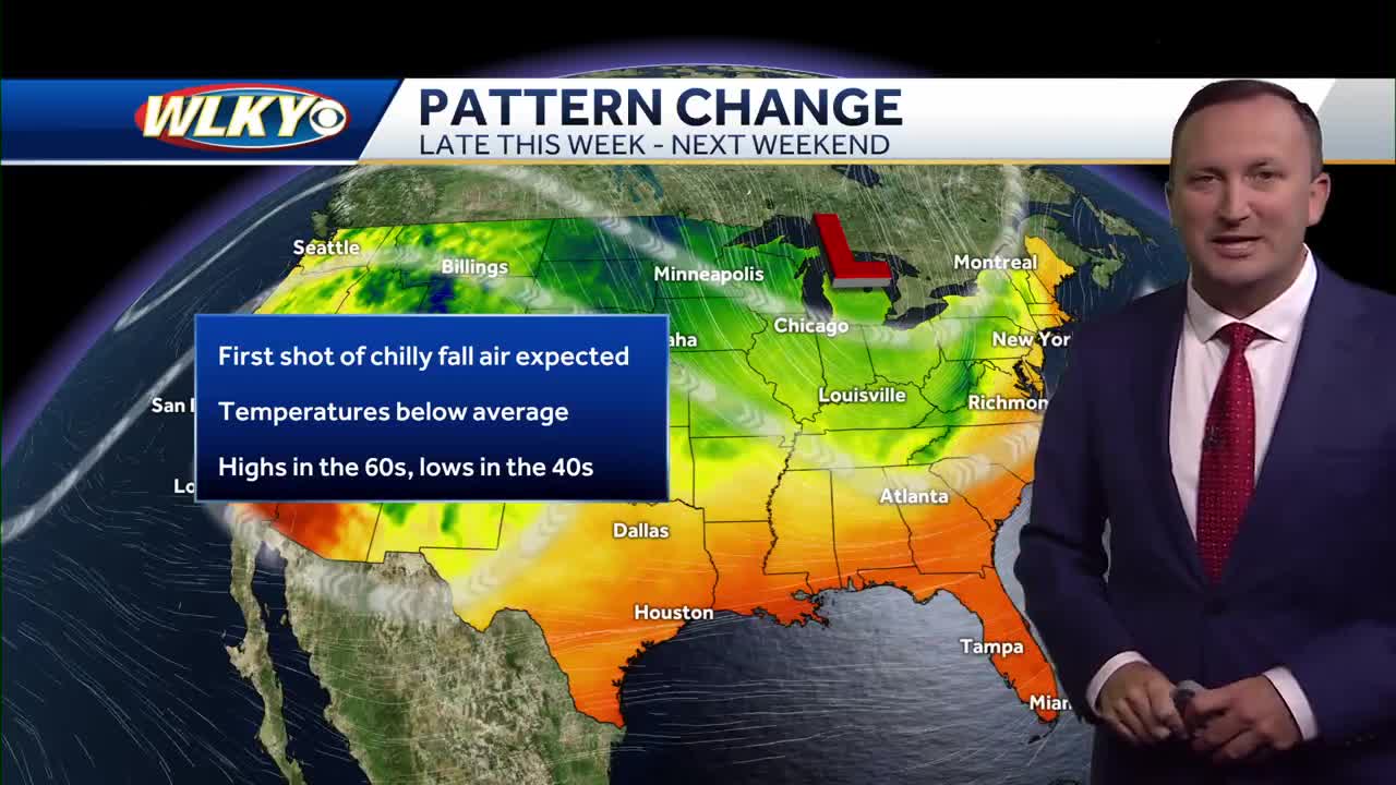 A warm week ahead, then a change