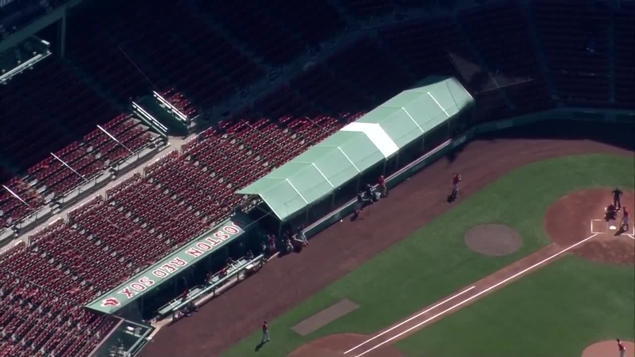 Red Sox to add auxiliary dugouts to help space players out during