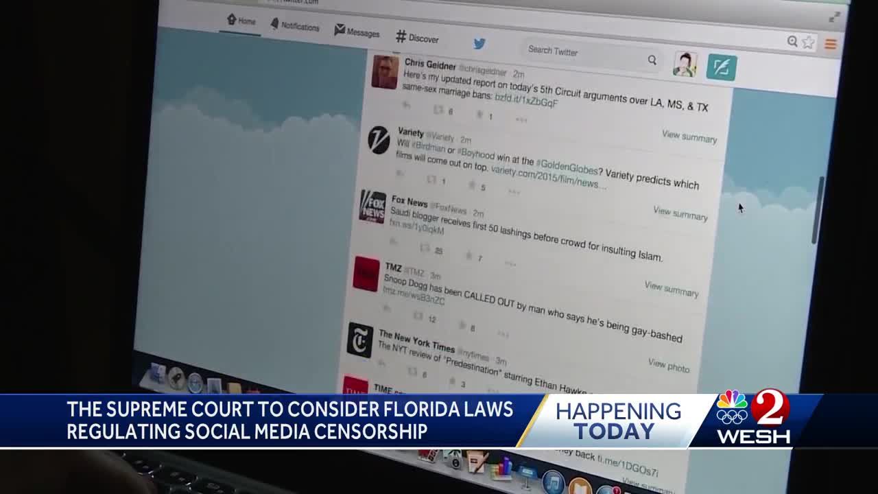 U.S. Supreme Court to consider Florida laws regulating social media censorship