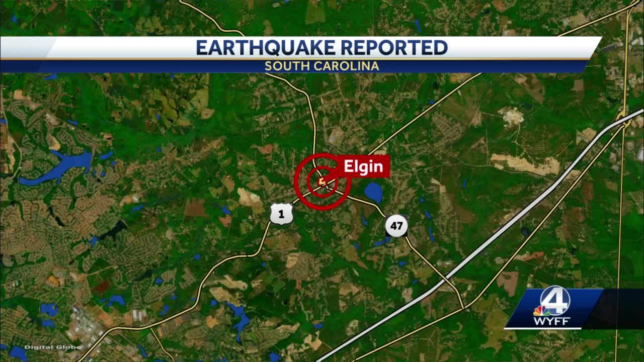 Earthquake reported in South Carolina