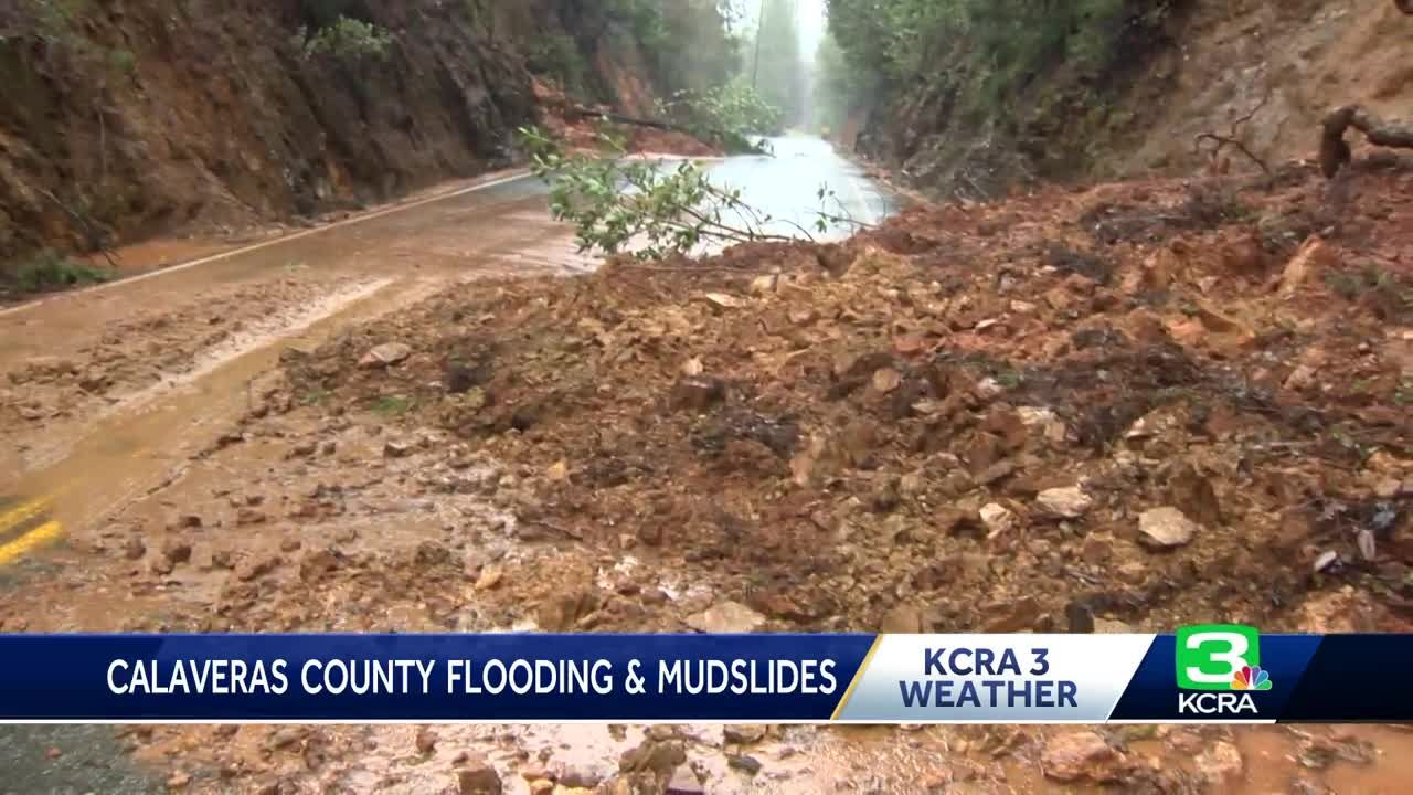 Flooding, mudslides close Calaveras County highways