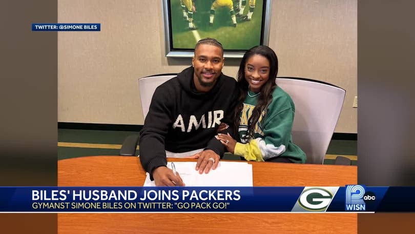 Simone Biles Packer Green Bay Sweater