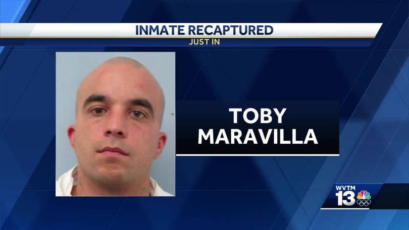 Alabama inmate recaptured after escaping in Birmingham