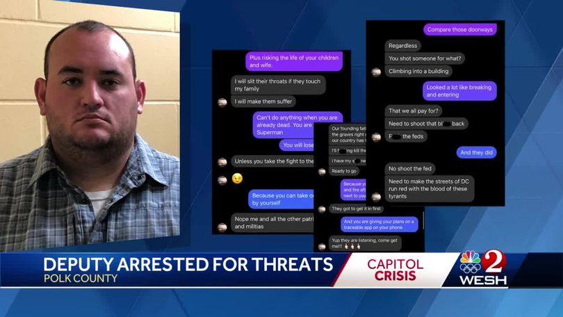 Capitol riot: Polk deputy arrested, accused of making terror threats