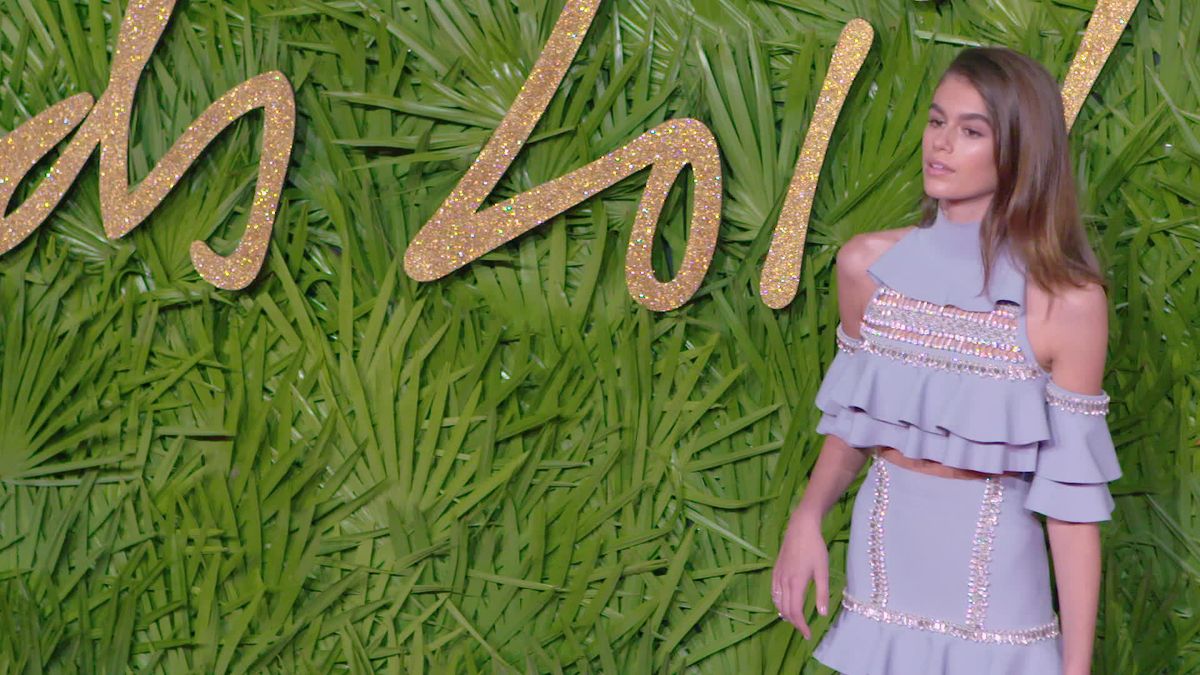 preview for Kaia Gerber at the 2017 Fashion Awards