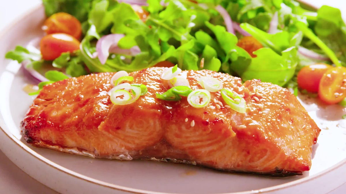 Air Fryer Miso Brown-Sugar Salmon