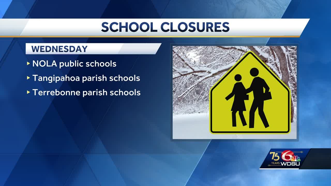 New Orleans winter weather school closures