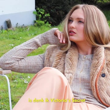 Backstage bij de shoot met Romee Strijd en dochter Mint voor ELLE juni 2021