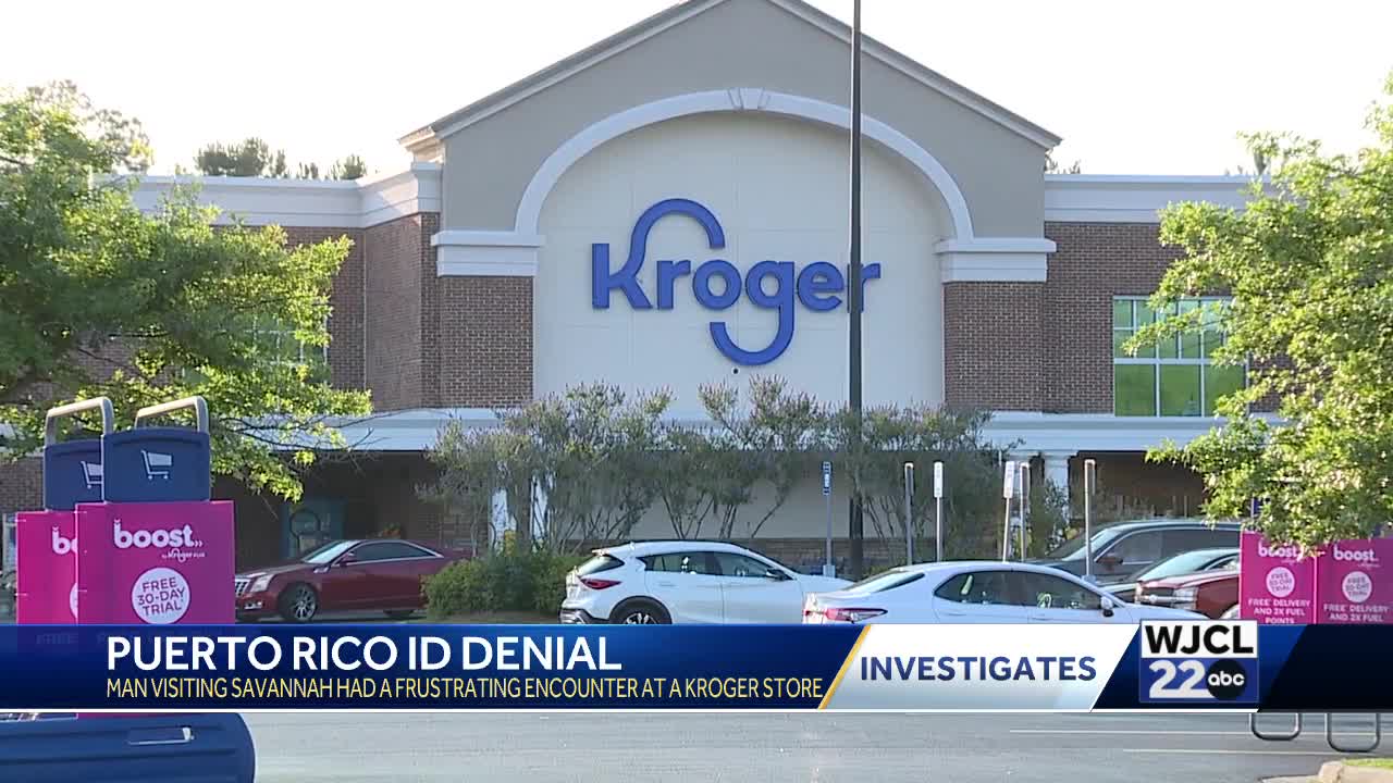 Man visiting Savannah from Puerto Rico has ID denied at grocery store, cashier cites new policy