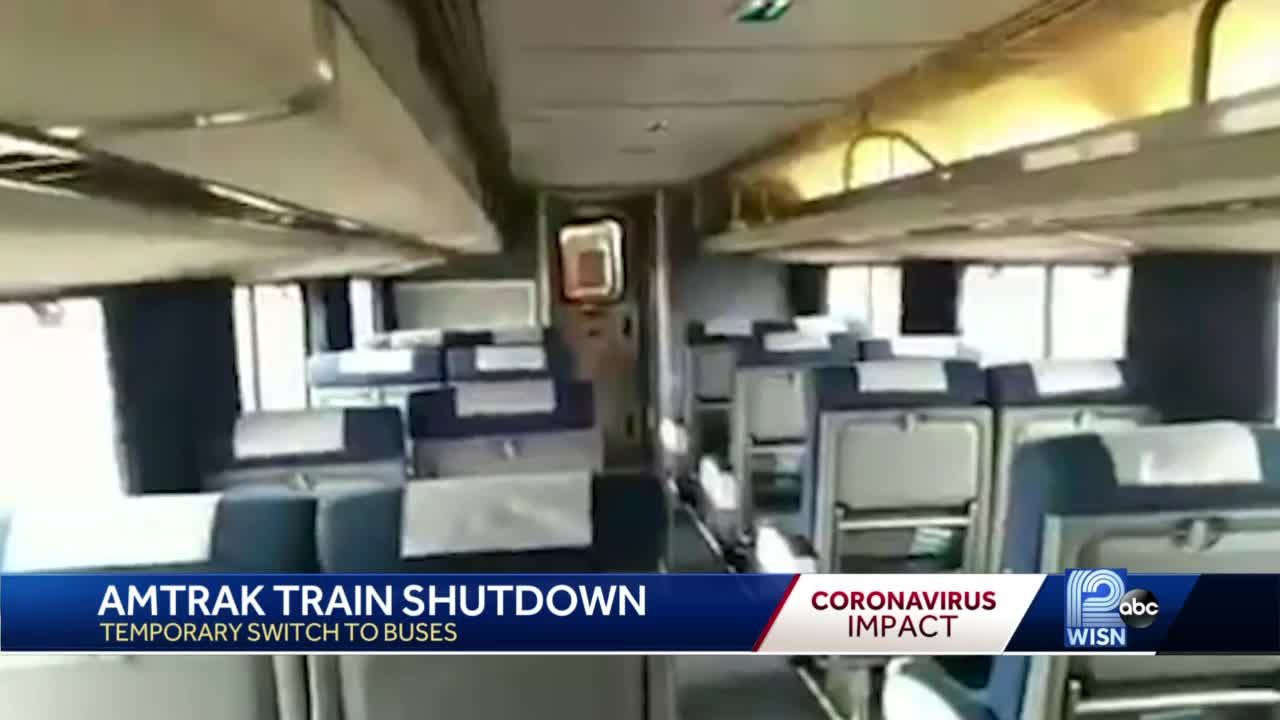 Coronavirus Amtrak replaces Milwaukee Chicago trains with buses