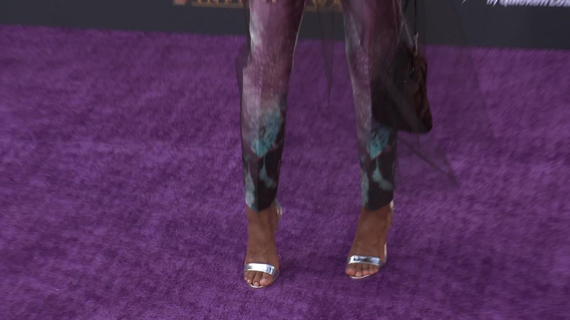 preview for Letita Wright at the premiere of 'Avengers: Infinity War'