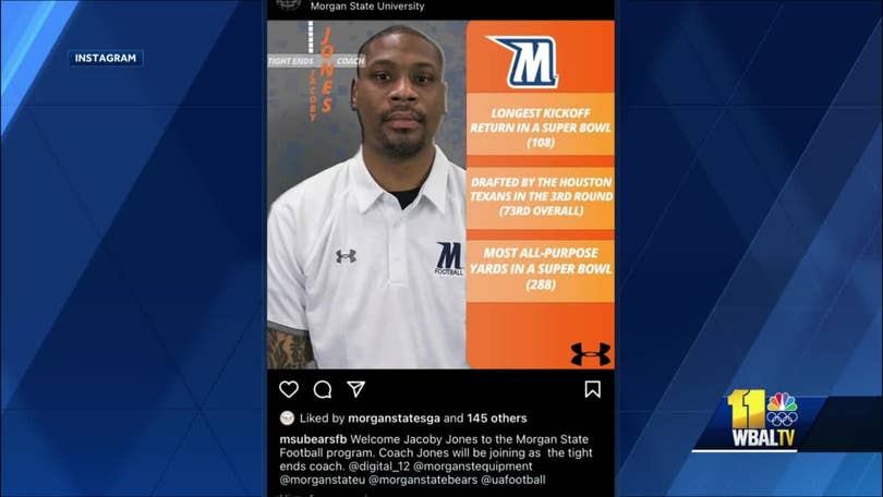 Former Ravens star Jacoby Jones hired as Morgan State tight ends