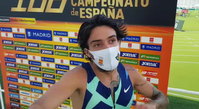 preview for Fernando Carro habla tras ser campeón de España de atletismo en el año 2020 en la prueba de 3.000 metros con obstáculos