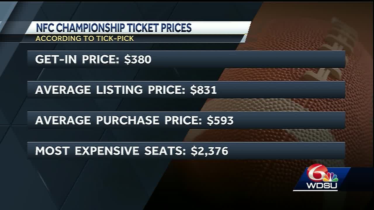 average nfc championship ticket price