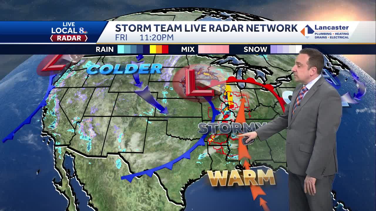Dry & Mild Saturday, Rain, Storms Strong Winds Sunday