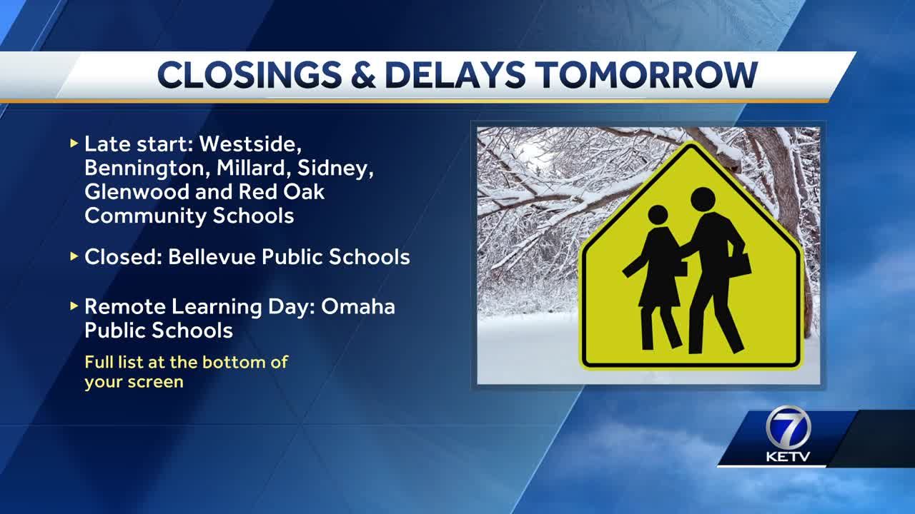 Omaha schools close change schedules due to extreme cold