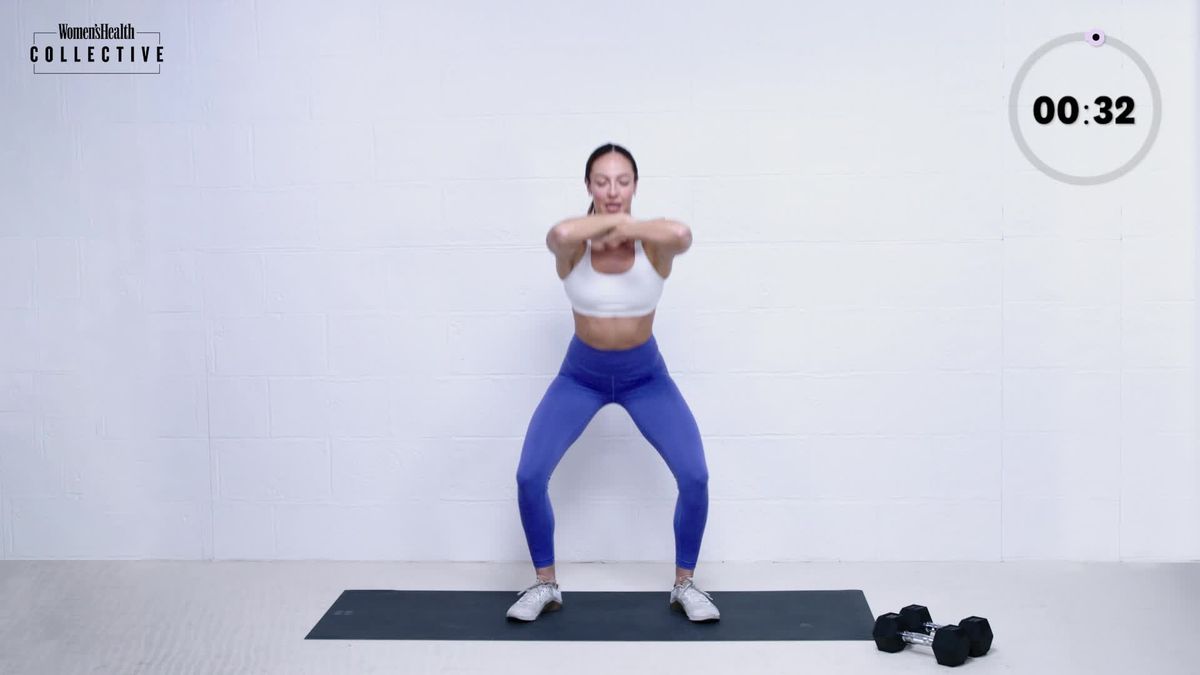 preview for 20-minute lower-body workout with Izy George