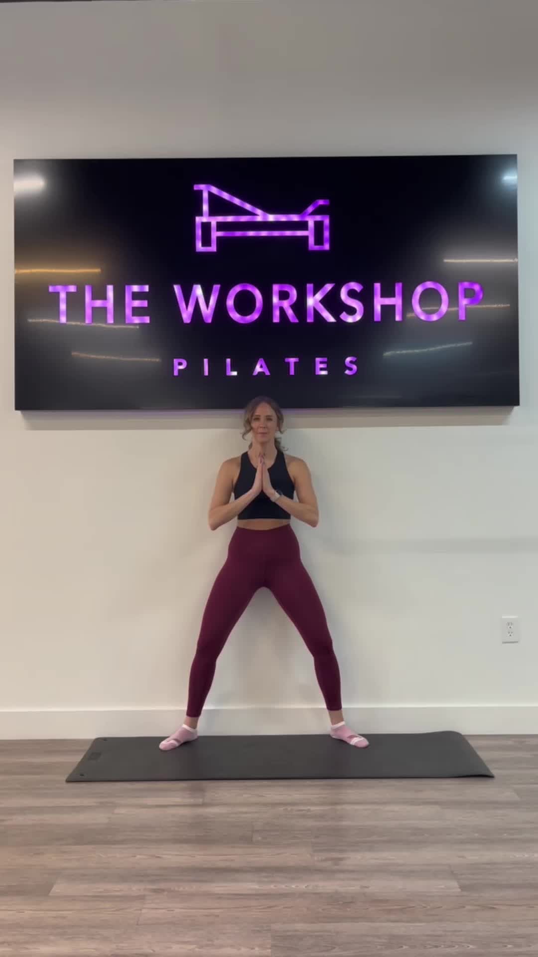 Wall Pilates Squat Preview | Women's Health