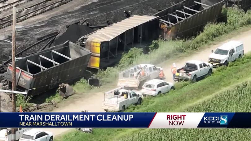 Iowa train derailment: Marshalltown man recalls the moment of crash