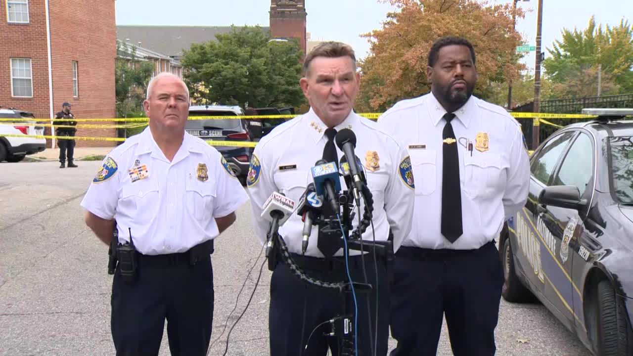 RAW: Police update on officer shot in east Baltimore
