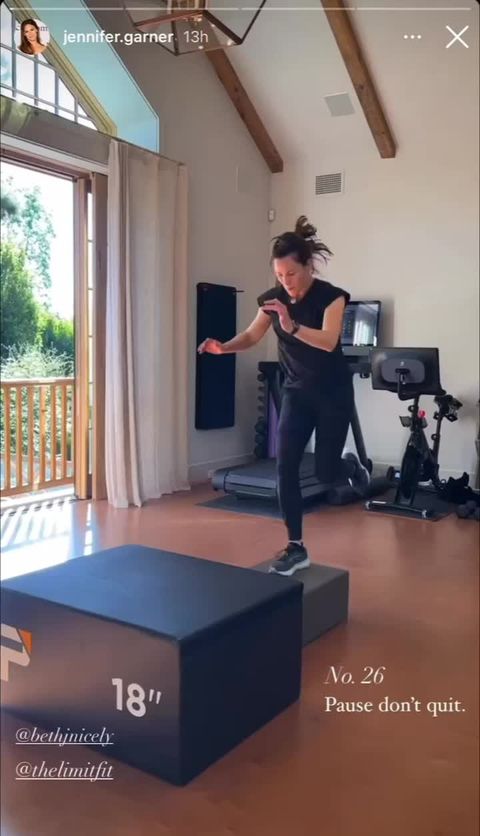 preview for Jennifer Garner Crushes Box Jumps On Instagram