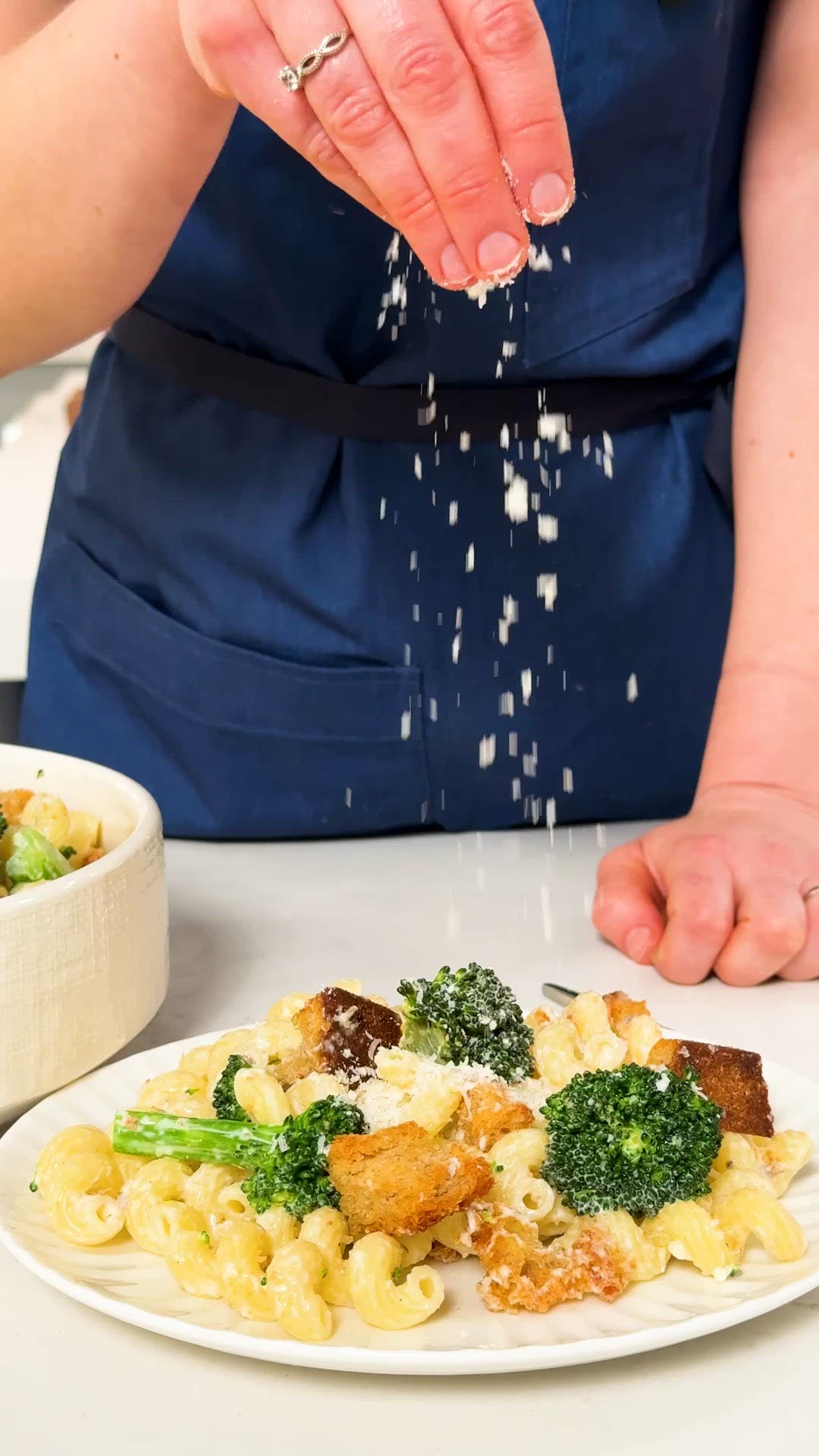 preview for This Broccoli Caesar Pasta Salad Rivals Any Picnic Side