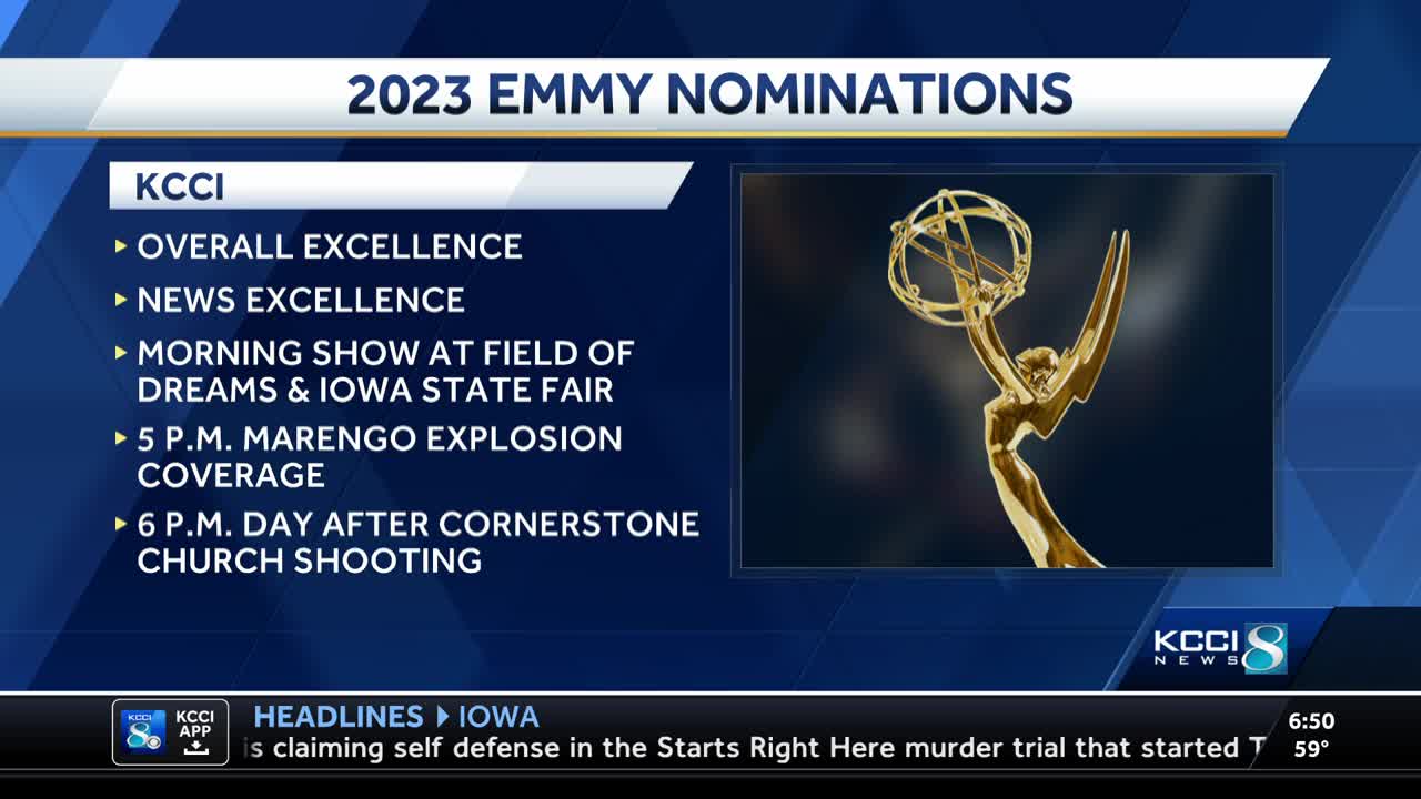 Iowa's News Now staff earn six nominations for Upper Midwest Emmy Awards