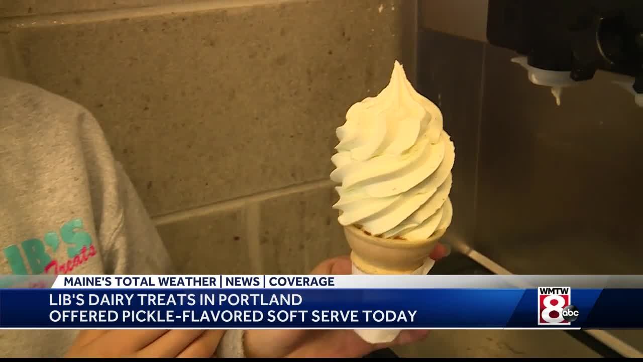 Portland ice cream shop serves up pickle ice cream