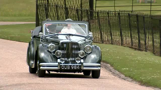 preview for Pippa Middleton arrives at her wedding to James Matthews