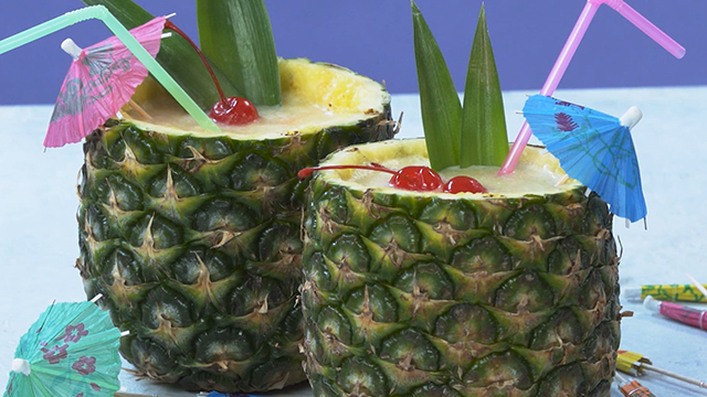 preview for Frozen Pina Colada in a Pineapple Cup